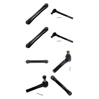 TRQ® - Front Lower and Upper Control Arm and Tie Rod End Kit