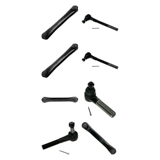 TRQ® - Front Lower and Upper Control Arm and Tie Rod End Kit