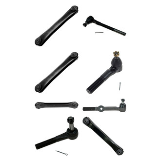 TRQ® - Front Lower and Upper Control Arm and Tie Rod End Kit