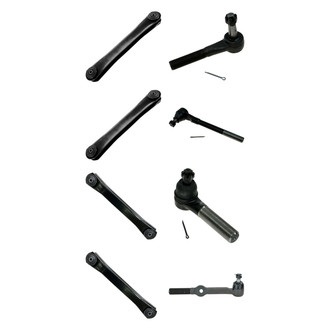 TRQ® - Front Lower and Upper Control Arm and Tie Rod End Kit