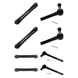 TRQ® - Front Lower and Upper Control Arm and Tie Rod End Kit