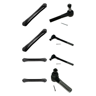 TRQ® - Front Lower and Upper Control Arm and Tie Rod End Kit