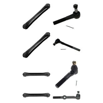 TRQ® - Front Lower and Upper Control Arm and Tie Rod End Kit