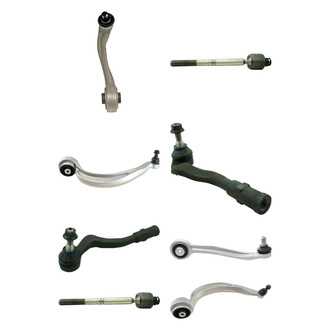 TRQ® - Front Lower and Upper Control Arm with Ball Joint and Tie Rod End Kit