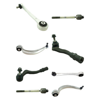TRQ® - Front Lower and Upper Control Arm with Ball Joint and Tie Rod End Kit