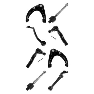 TRQ® - Front Lower and Upper Control Arm with Ball Joint and Tie Rod End Kit