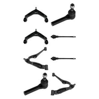 TRQ® - Front Lower and Upper Control Arm with Ball Joint and Tie Rod End Kit