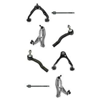 TRQ® - Front Lower and Upper Control Arm with Ball Joint and Tie Rod End Kit