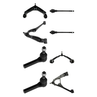 TRQ® - Front Lower and Upper Control Arm with Ball Joint and Tie Rod End Kit