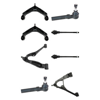 TRQ® - Front Lower and Upper Control Arm with Ball Joint and Tie Rod End Kit