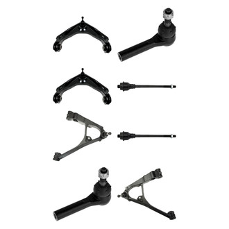TRQ® - Front Lower and Upper Control Arm with Ball Joint and Tie Rod End Kit
