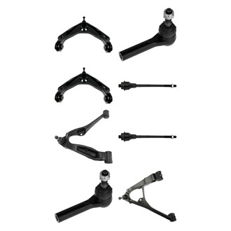 TRQ® - Front Lower and Upper Control Arm with Ball Joint and Tie Rod End Kit