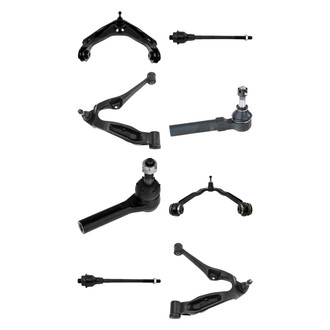 TRQ® - Front Lower and Upper Control Arm with Ball Joint and Tie Rod End Kit