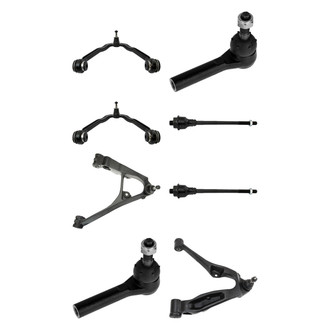 TRQ® - Front Lower and Upper Control Arm with Ball Joint and Tie Rod End Kit