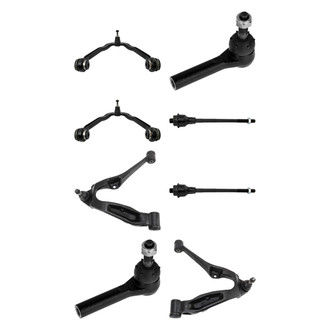 TRQ® - Front Lower and Upper Control Arm with Ball Joint and Tie Rod End Kit