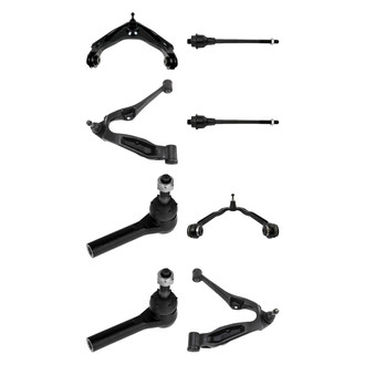 TRQ® - Front Lower and Upper Control Arm with Ball Joint and Tie Rod End Kit