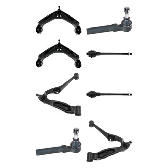 TRQ® - Front Lower and Upper Control Arm with Ball Joint and Tie Rod End Kit
