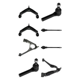 TRQ® - Front Lower and Upper Control Arm with Ball Joint and Tie Rod End Kit