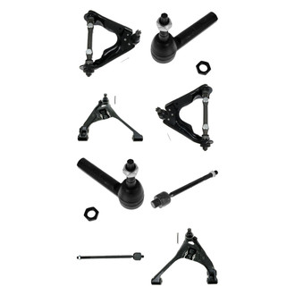 TRQ® - Front Lower and Upper Control Arm with Ball Joint and Tie Rod End Kit