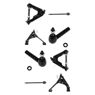 TRQ® - Front Lower and Upper Control Arm with Ball Joint and Tie Rod End Kit