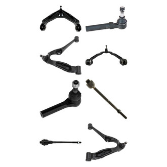 TRQ® - Front Lower and Upper Control Arm with Ball Joint and Tie Rod End Kit