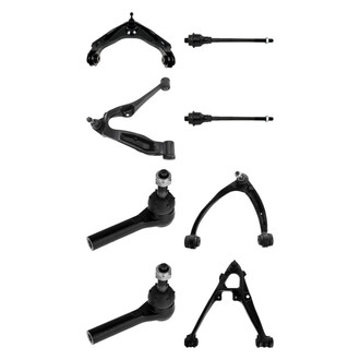 TRQ® - Front Lower and Upper Control Arm with Ball Joint and Tie Rod End Kit