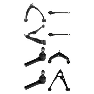 TRQ® - Front Lower and Upper Control Arm with Ball Joint and Tie Rod End Kit