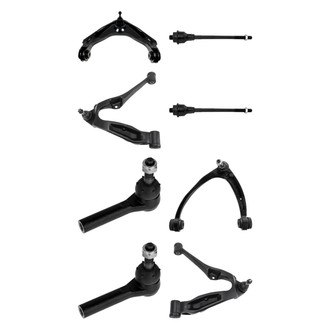 TRQ® - Front Lower and Upper Control Arm with Ball Joint and Tie Rod End Kit