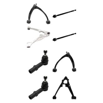 TRQ® - Front Lower and Upper Control Arm with Ball Joint and Tie Rod End Kit