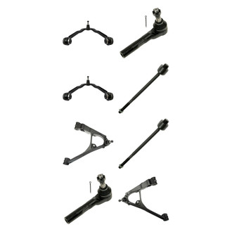 TRQ® - Front Lower and Upper Control Arm with Ball Joint and Tie Rod End Kit