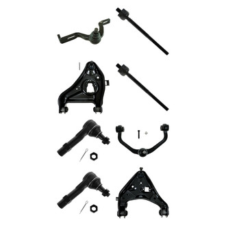 TRQ® - Front Lower and Upper Control Arm with Ball Joint and Tie Rod End Kit