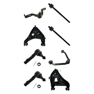 TRQ® - Front Lower and Upper Control Arm with Ball Joint and Tie Rod End Kit