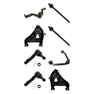 TRQ® - Front Lower and Upper Control Arm with Ball Joint and Tie Rod End Kit