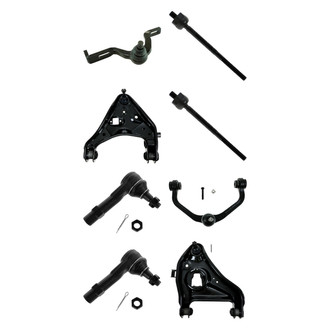 TRQ® - Front Lower and Upper Control Arm with Ball Joint and Tie Rod End Kit