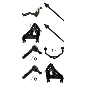 TRQ® - Front Lower and Upper Control Arm with Ball Joint and Tie Rod End Kit