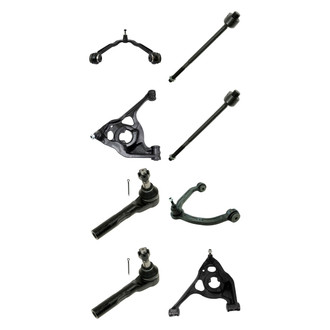 TRQ® - Front Lower and Upper Control Arm with Ball Joint and Tie Rod End Kit