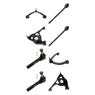 TRQ® - Front Lower and Upper Control Arm with Ball Joint and Tie Rod End Kit