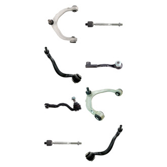 TRQ® - Front Lower and Upper Control Arm with Ball Joint and Tie Rod End Kit