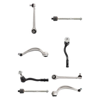 TRQ® - Front Lower and Upper Control Arm with Ball Joint and Tie Rod End Kit