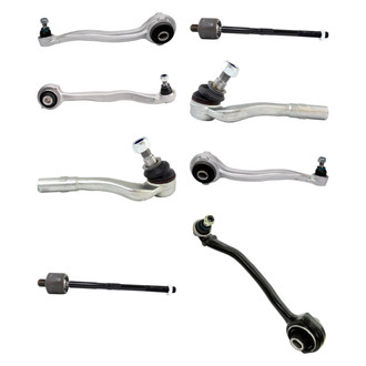 TRQ® - Front Lower and Upper Control Arm with Ball Joint and Tie Rod End Kit