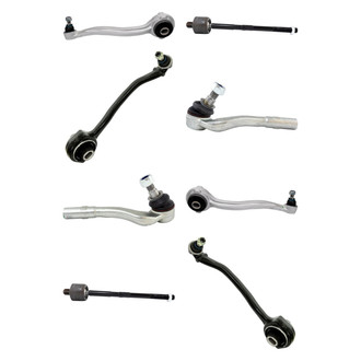 TRQ® - Front Lower and Upper Control Arm with Ball Joint and Tie Rod End Kit