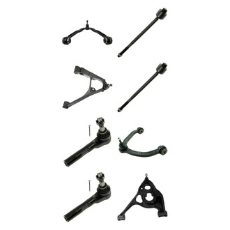 TRQ® - Front Lower and Upper Control Arm with Ball Joint and Tie Rod End Kit