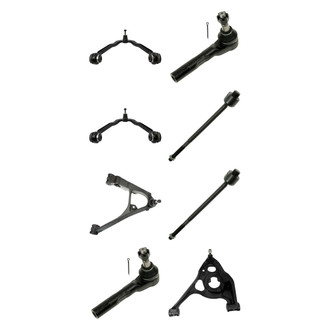 TRQ® - Front Lower and Upper Control Arm with Ball Joint and Tie Rod End Kit