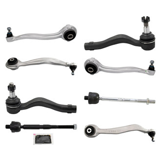TRQ® - Front Lower and Upper Control Arm with Ball Joint and Tie Rod End Kit