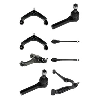 TRQ® - Front Lower and Upper Control Arm with Ball Joint and Tie Rod End Kit