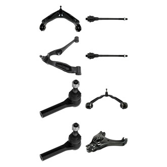 TRQ® - Front Lower and Upper Control Arm with Ball Joint and Tie Rod End Kit