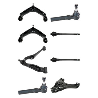 TRQ® - Front Lower and Upper Control Arm with Ball Joint and Tie Rod End Kit