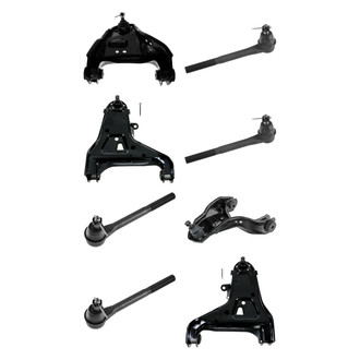 TRQ® - Front Lower and Upper Control Arm with Ball Joint and Tie Rod End Kit