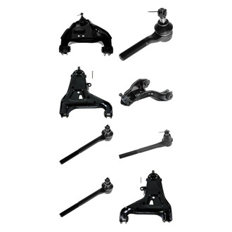 TRQ® - Front Lower and Upper Control Arm with Ball Joint and Tie Rod End Kit