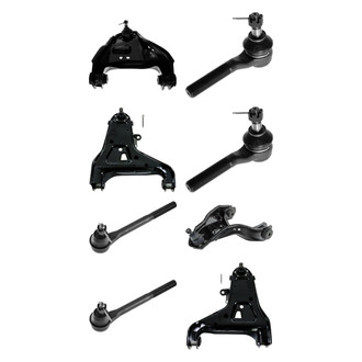 TRQ® - Front Lower and Upper Control Arm with Ball Joint and Tie Rod End Kit